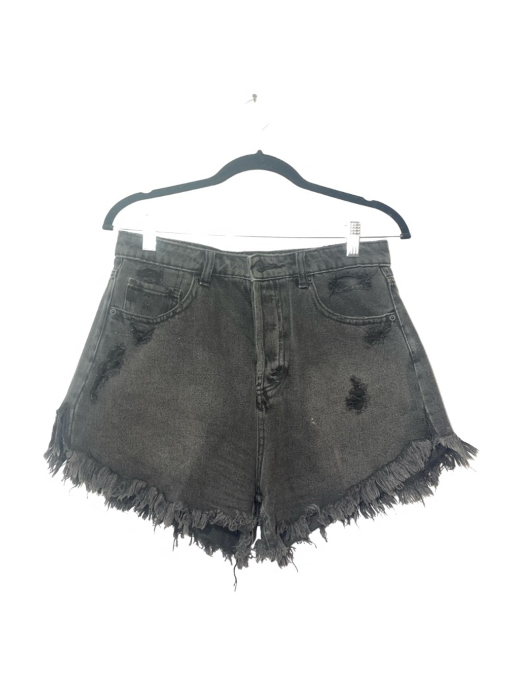 wild fable Black Frayed Denim Shorts